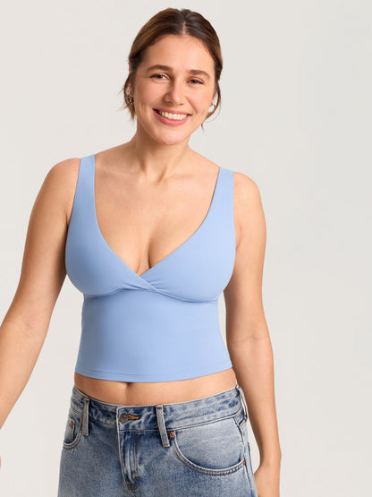 Ammetopp med omslag i croptop-modell – Natrelax® ammesinglet