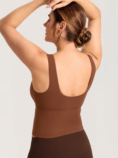 Ammetopp med omslag i croptop-modell – Natrelax® ammesinglet