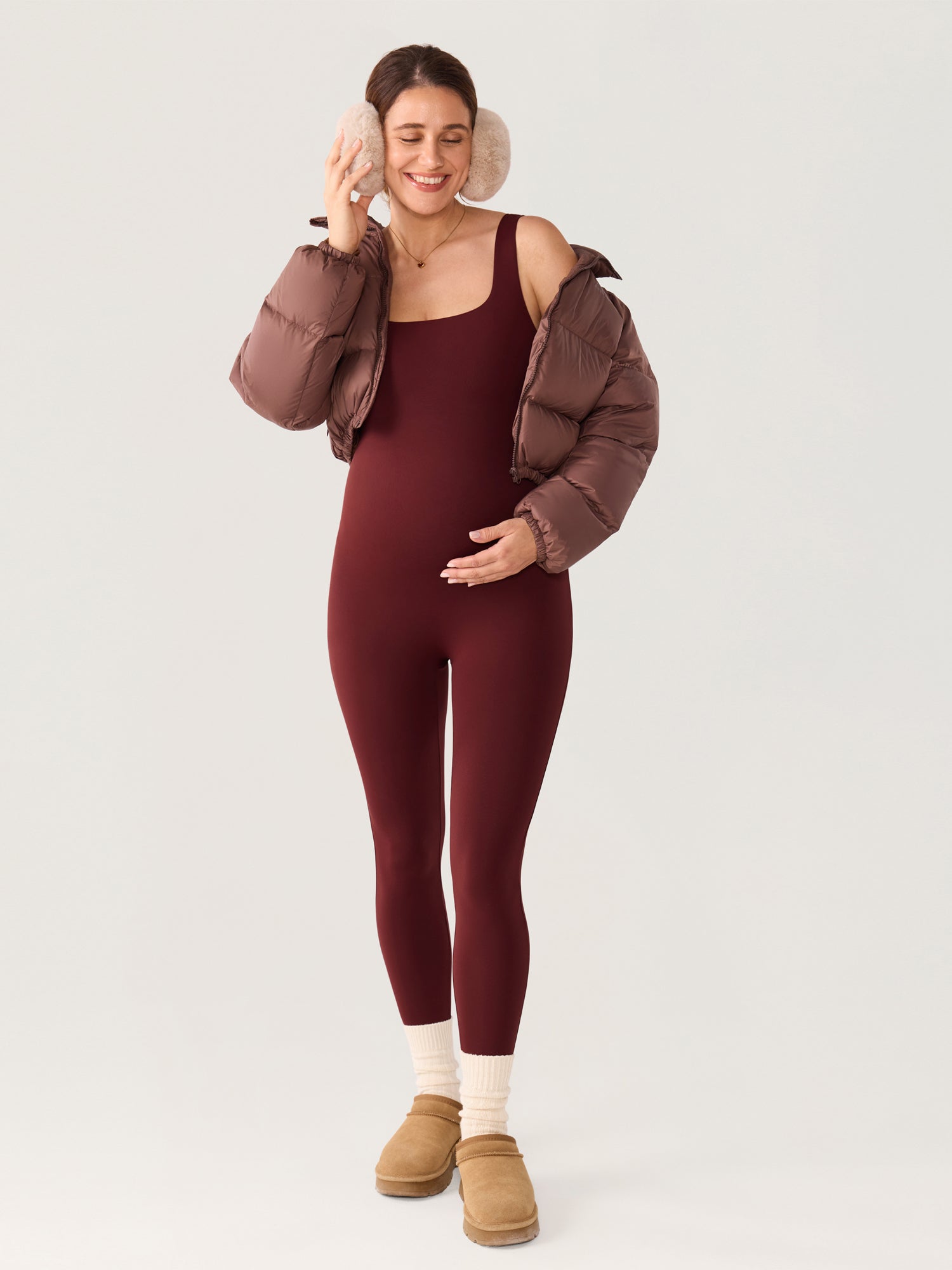 Gravid jumpsuit i mykt Natrelax® – buksedress for gravide