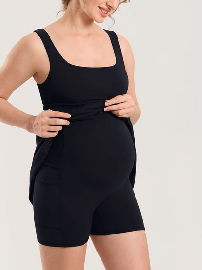 Gravidkjole i minilengde med innebygde shorts – Natrelax®