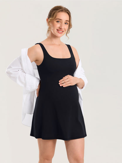 Gravidkjole i minilengde med innebygde shorts – Natrelax®