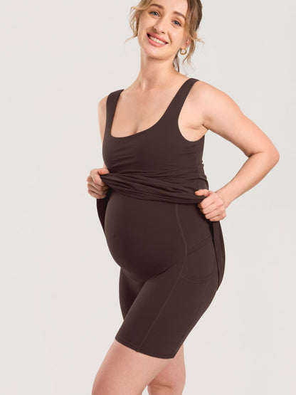 Gravidkjole i minilengde med innebygde shorts – Natrelax®