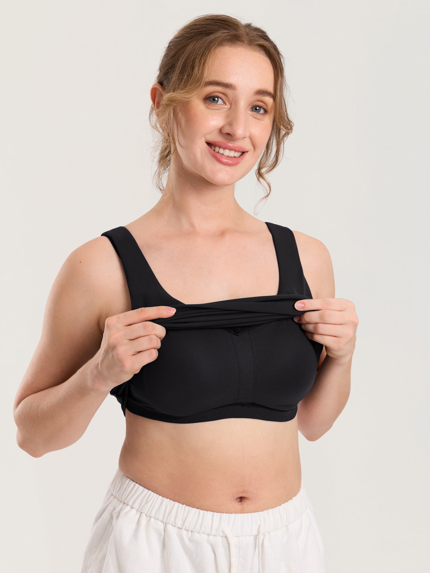 Ammetopp med V-hals – Natrelax® ammesinglet uten bøyle