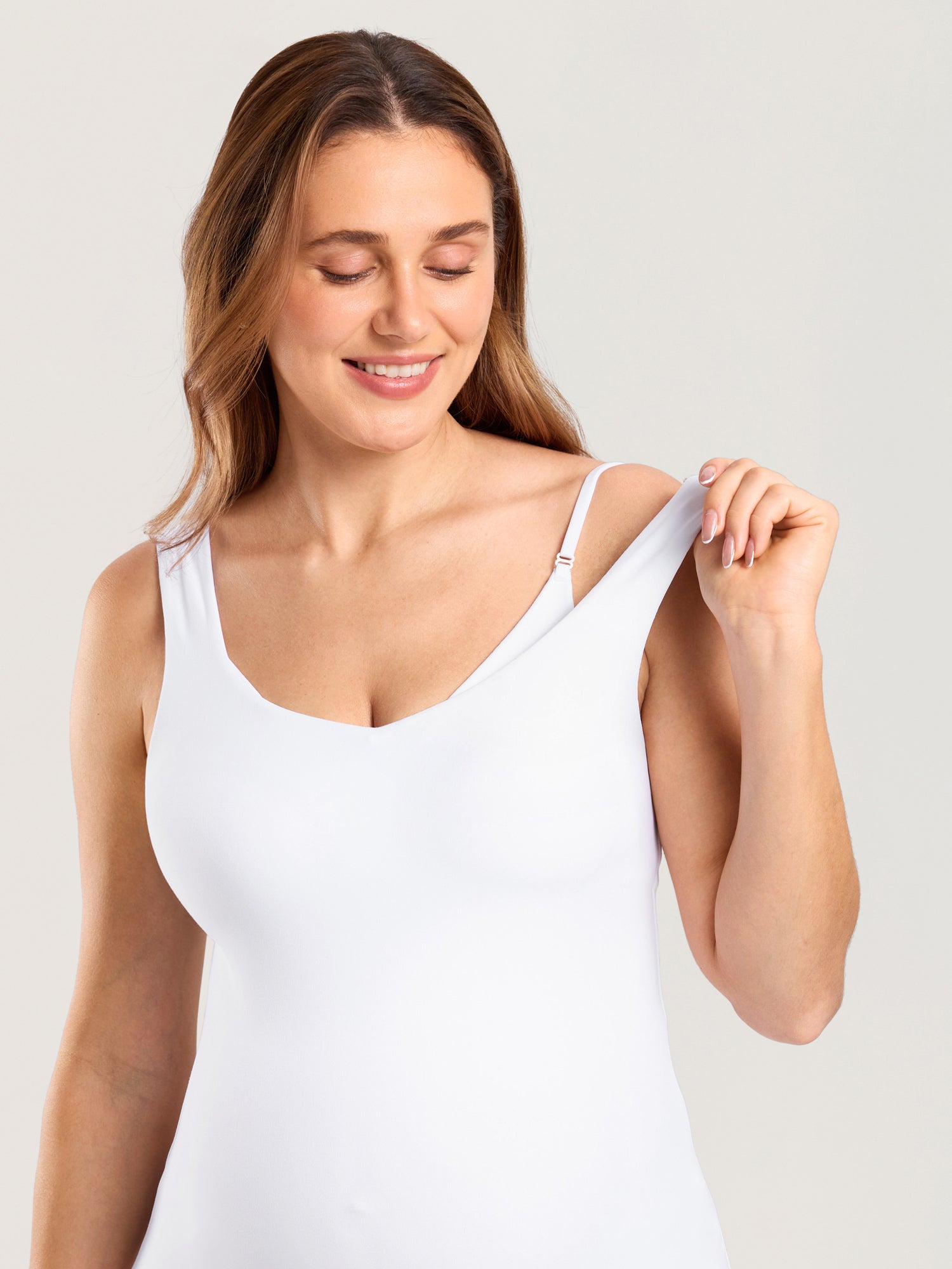 Ammetopp med V-hals – Natrelax® ammesinglet uten bøyle