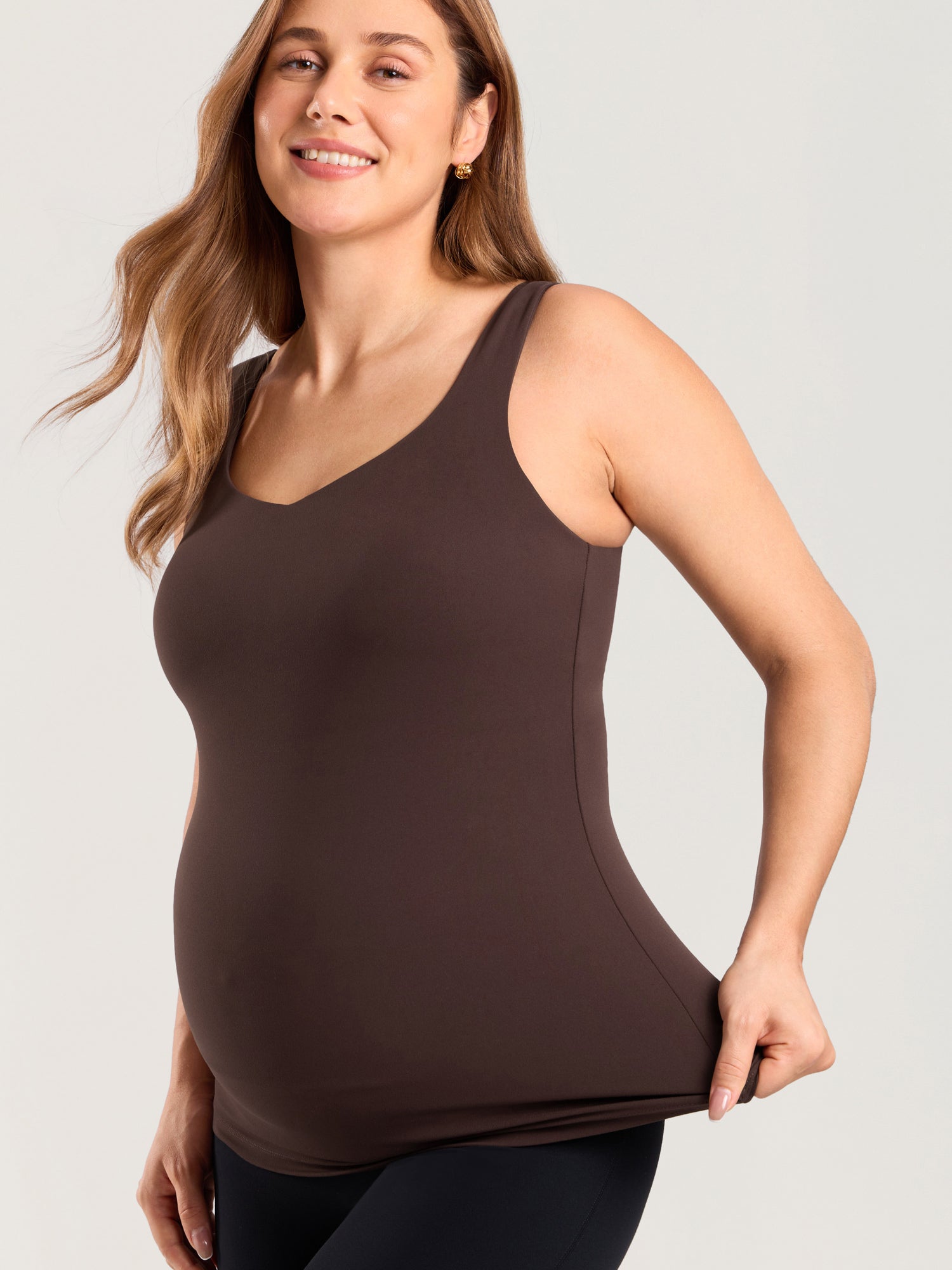 Ammetopp med V-hals – Natrelax® ammesinglet uten bøyle