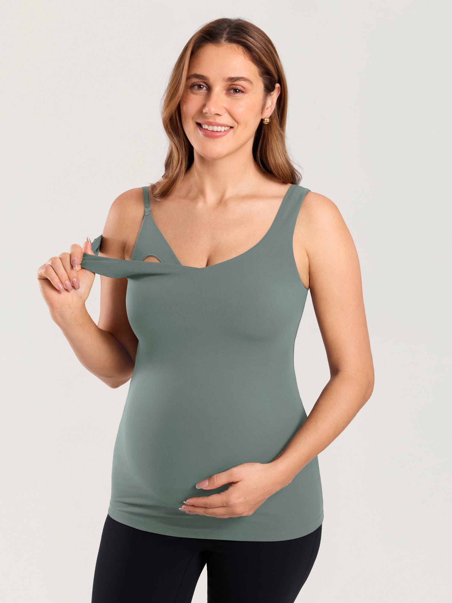 Ammetopp med V-hals – Natrelax® ammesinglet uten bøyle