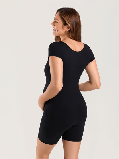 Gravid playsuit med korte ermer – Natrelax® romper for gravide