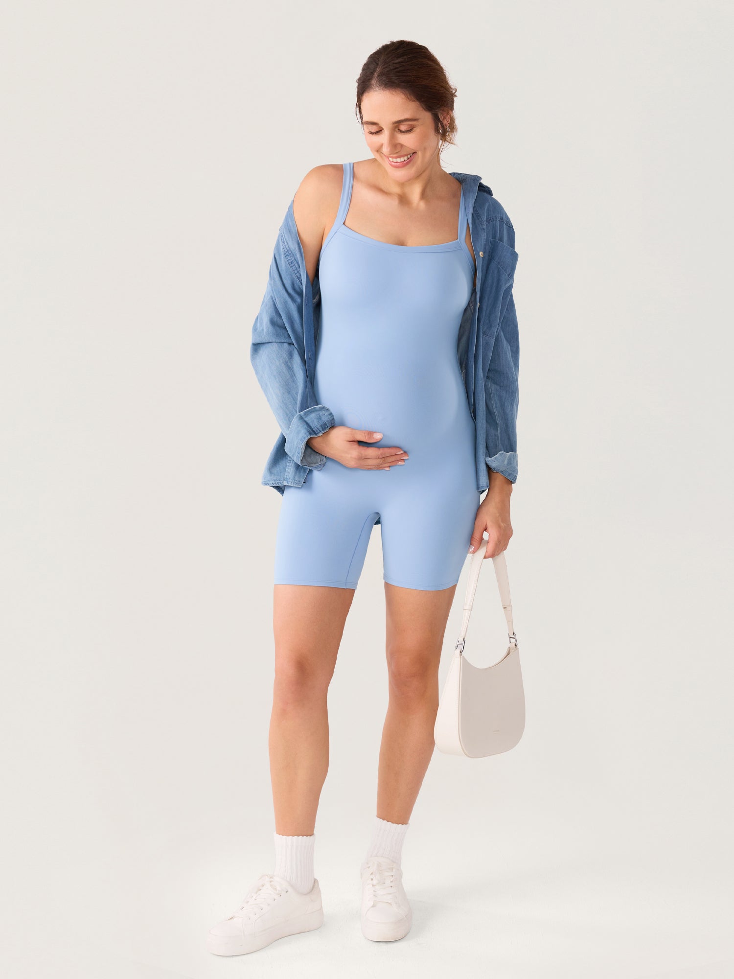 Gravid playsuit med innebygd BH – Natrelax® romper med innlegg