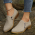 Colette | Orthoflex ankelstøvletter med glidelås – Beige