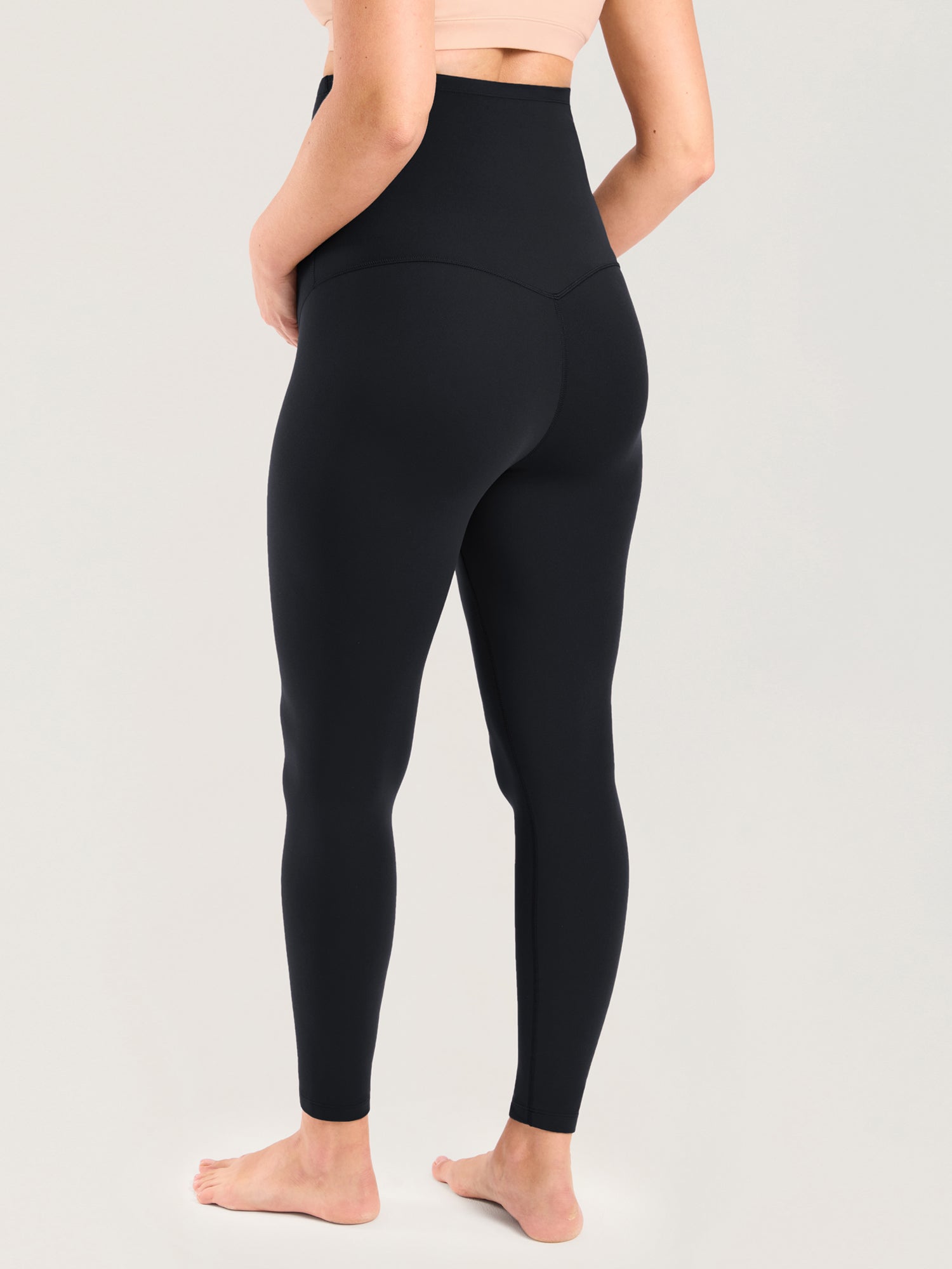 Gravidtights uten søm foran – Natrelax® leggings med høyt liv, 64 cm