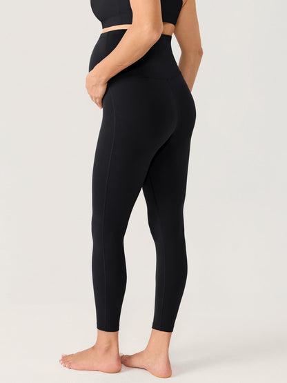 Gravidtights med sømløs front – Natrelax® leggings med høyt liv, 64 cm