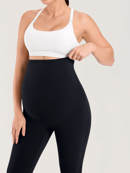 Gravidtights med sømløs front – Natrelax® leggings med høyt liv, 64 cm