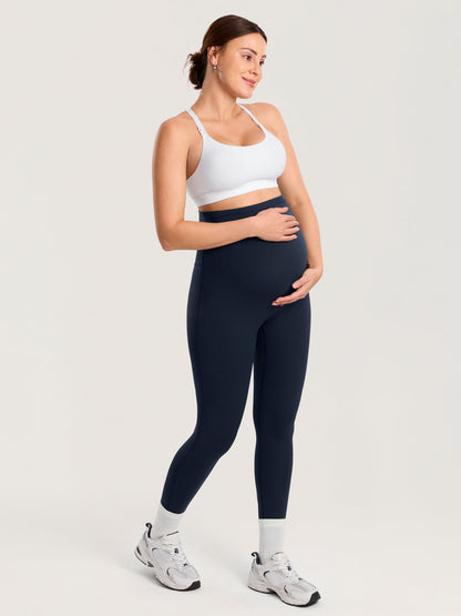 Gravidtights med sømløs front – Natrelax® leggings med høyt liv, 64 cm