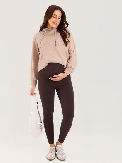 Gravidtights med sømløs front – Natrelax® leggings med høyt liv, 64 cm