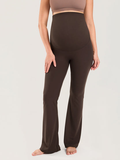 Utsvingte gravidtights uten søm foran – Natrelax® flare leggings, 80 cm
