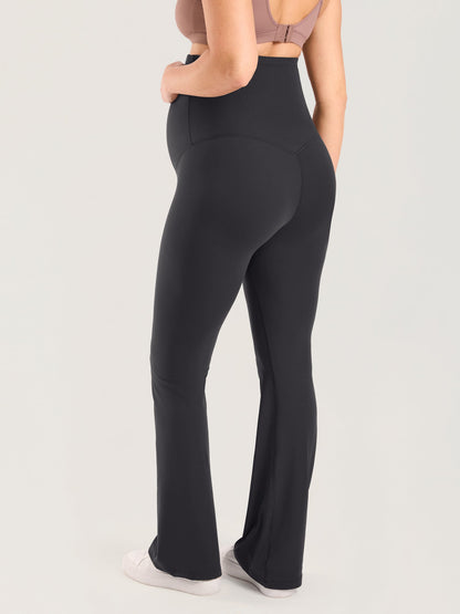 Utsvingte gravidtights uten søm foran – Natrelax® flare leggings, 80 cm