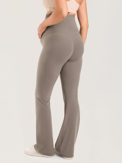 Utsvingte gravidtights uten søm foran – Natrelax® flare leggings, 80 cm