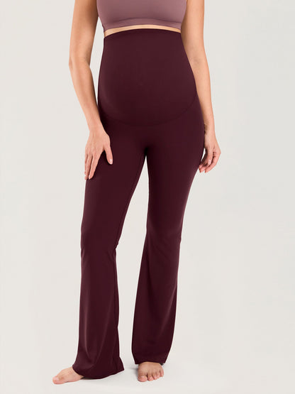 Utsvingte gravidtights uten søm foran – Natrelax® flare leggings, 80 cm