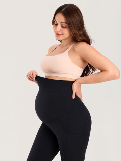 Gravidtights med lommer – Natrelax® leggings med høyt liv, 64 cm