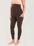 Gravidtights med lommer – Natrelax® leggings med høyt liv, 64 cm – Leirbrun