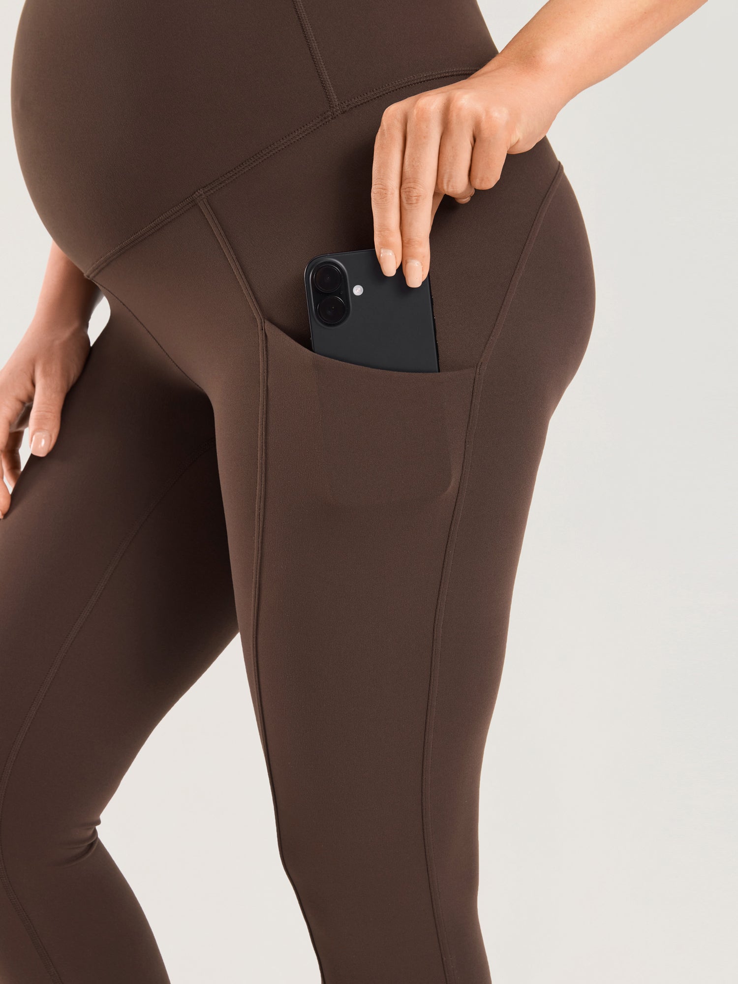 Gravidtights med lommer – Natrelax® leggings med høyt liv, 64 cm