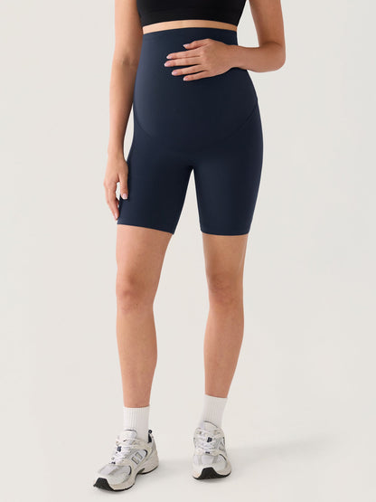 Gravidshorts uten søm foran – Natrelax® shorts med høyt liv, 15 cm