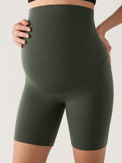 Gravidshorts uten søm foran – Natrelax® shorts med høyt liv, 15 cm