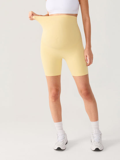 Gravidshorts uten søm foran – Natrelax® shorts med høyt liv, 15 cm