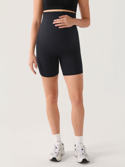 Gravidshorts med sømløs front – Natrelax® shorts med høyt liv, 15 cm