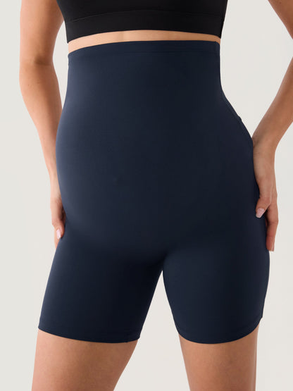 Gravidshorts med sømløs front – Natrelax® shorts med høyt liv, 15 cm