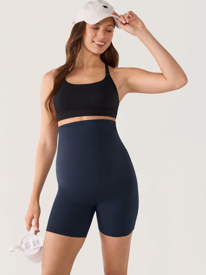 Gravidshorts med sømløs front – Natrelax® shorts med høyt liv, 15 cm