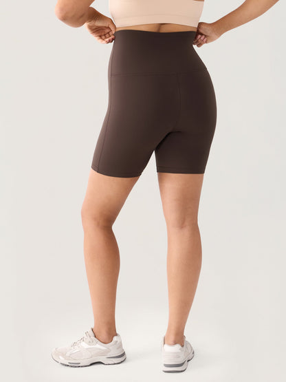 Gravidshorts med sømløs front – Natrelax® shorts med høyt liv, 15 cm