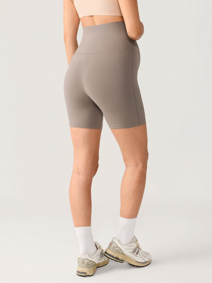 Gravidshorts med sømløs front – Natrelax® shorts med høyt liv, 15 cm