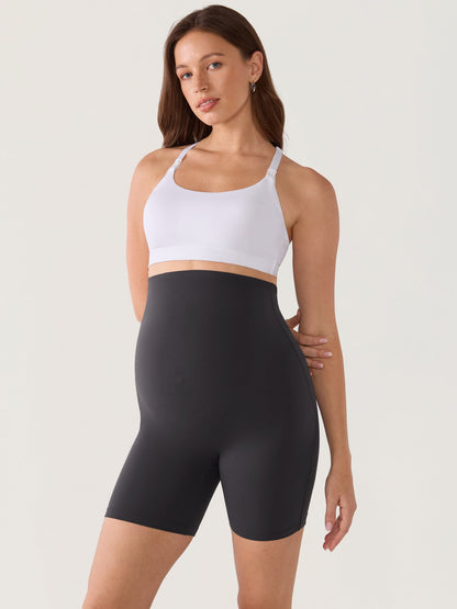 Gravidshorts med sømløs front – Natrelax® shorts med høyt liv, 15 cm