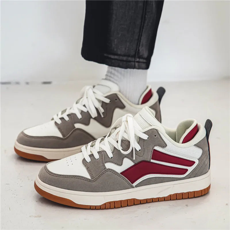 Retro joggesko med lav topp og kontrastfargede detaljer
