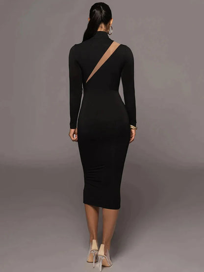 Elegant bodycon sexy maxikjole