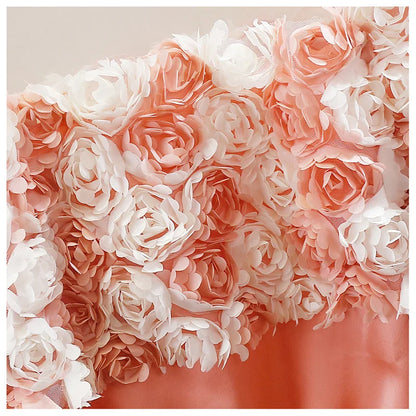 Bluse med 3D-blomsterroser