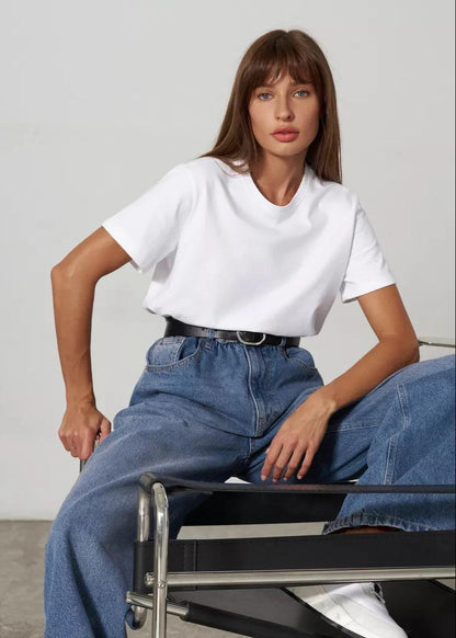 Klassisk Urban T-skjorte med Korte Ermer