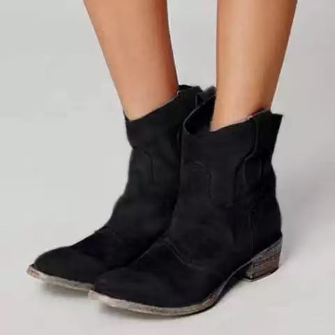 Elyra | Vintage Western Ankelstøvler