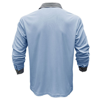 Herrepolo med lange ermer og revers