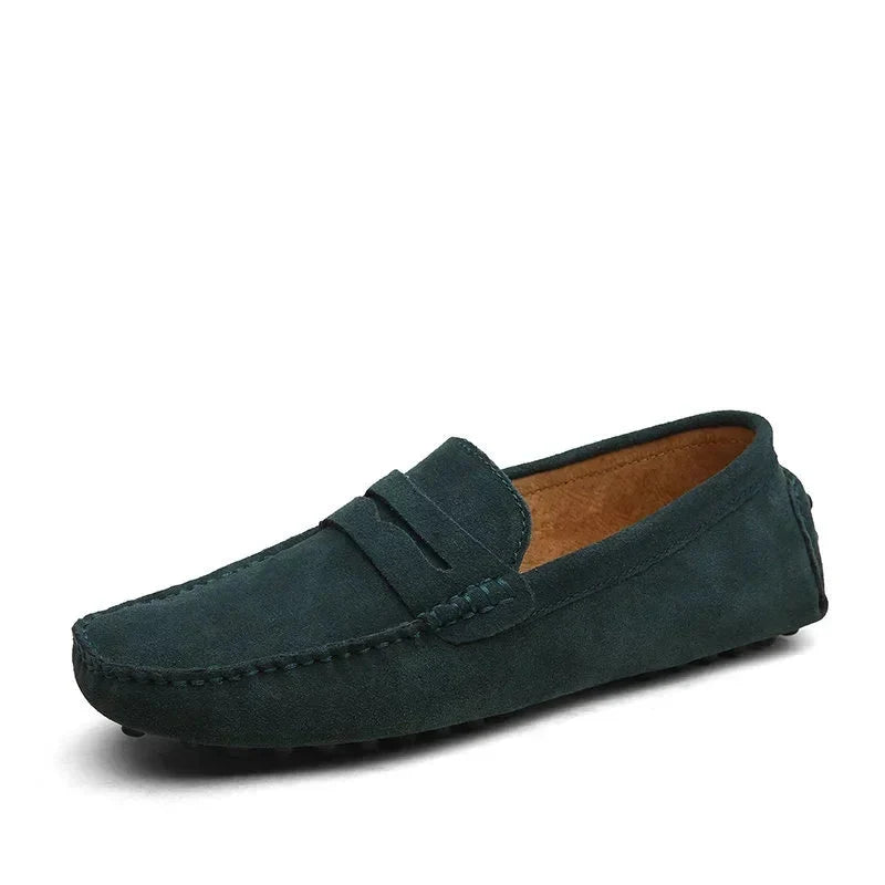 Herresko i Ekte Skinn – Komfortable Mokasiner i Størrelse Opptil 49, Slip-On og Perfekte til Fritid eller Bilkjøring