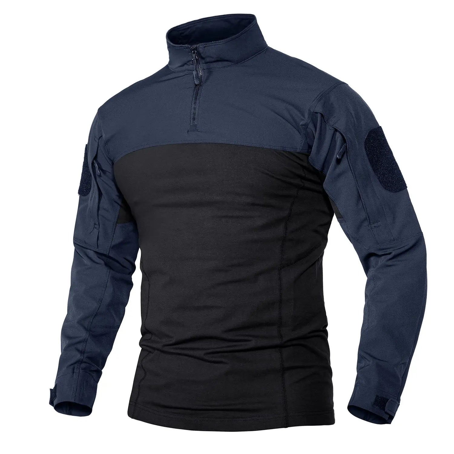 Herre – Langermet 1/4-zip tur- og treningsgenser med glidelåslommer
