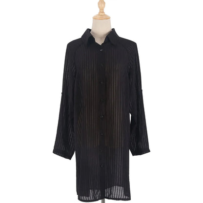 Elegant Strandkimono med Belte – Perfekt som Bikini Cover-Up