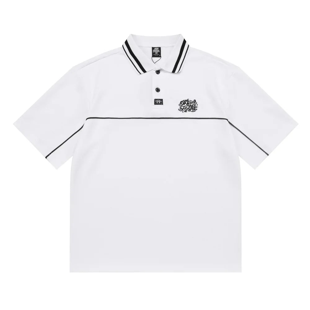 Polo T-skjorte til Herre – Brodert Streetwear &amp; Løs Passform