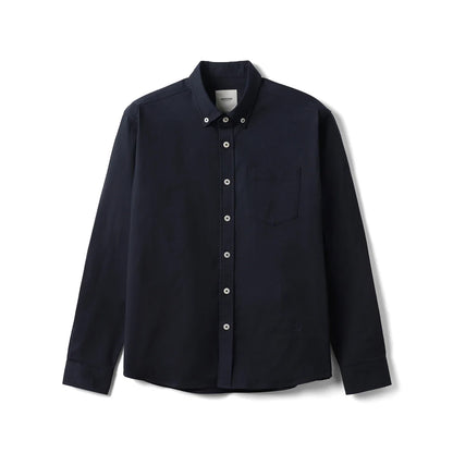 Klassisk Oxford-skjorte for Menn – Regular Fit i Ensfarget Design | Smart Casual Skjorte til Høst 2025