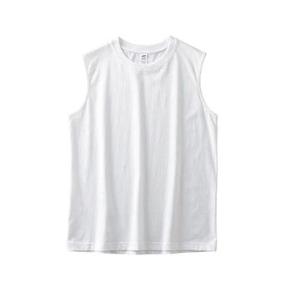 Kraftig Singlet til Herre i Bomull | 250G Ermeløs Tank Topp