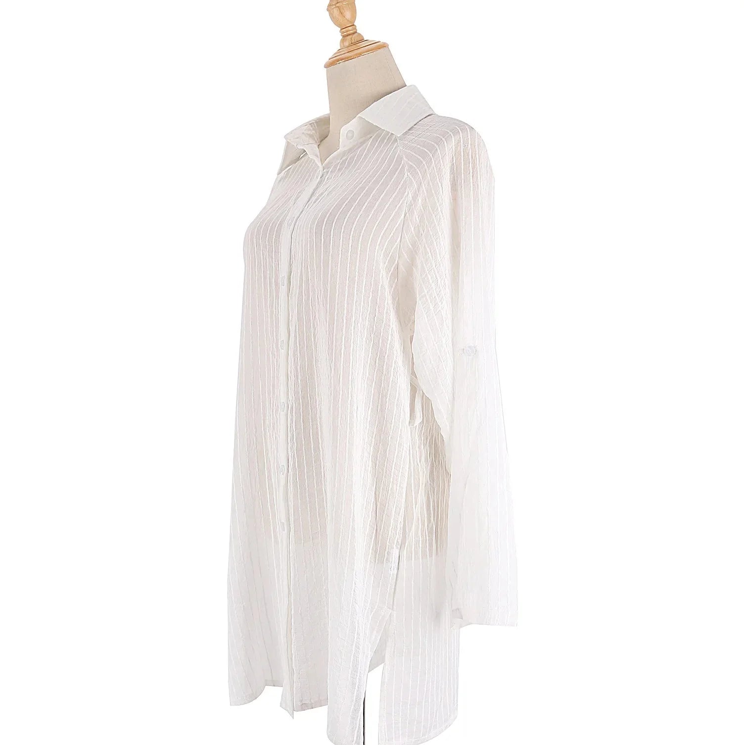 Elegant Strandkimono med Belte – Perfekt som Bikini Cover-Up