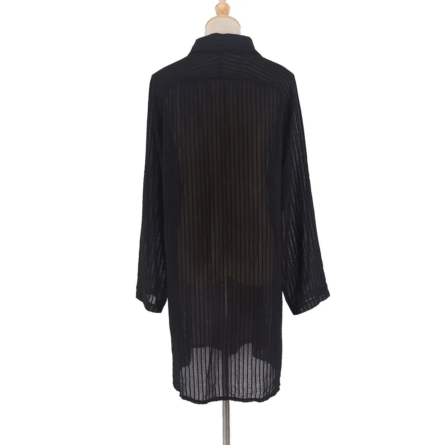 Elegant Strandkimono med Belte – Perfekt som Bikini Cover-Up