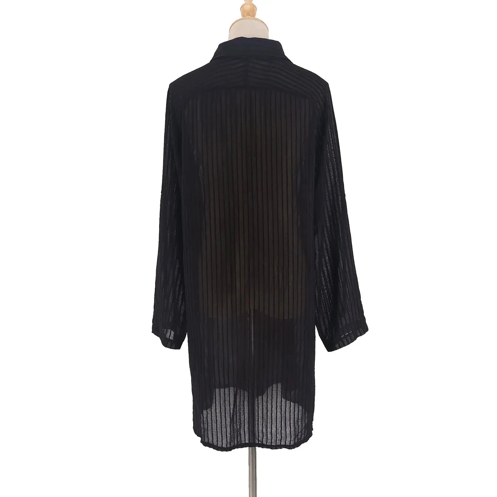 Elegant Strandkimono med Belte – Perfekt som Bikini Cover-Up