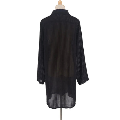 Elegant Strandkimono med Belte – Perfekt som Bikini Cover-Up